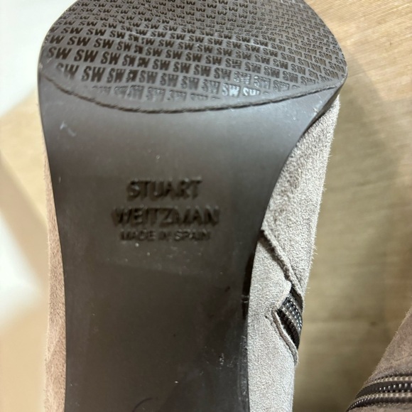 STUART WEITZMAN Sz 6 Suede Heeled Over the Knee  Zipper Closure Boots NWOT - Picture 14 of 16